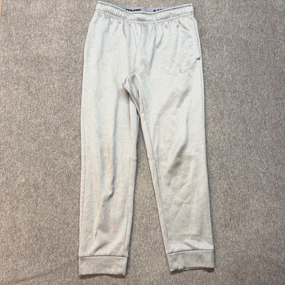 Nike Mens Therma-FIT Gray Tapered Joggers Athletic Sweatpants Medium